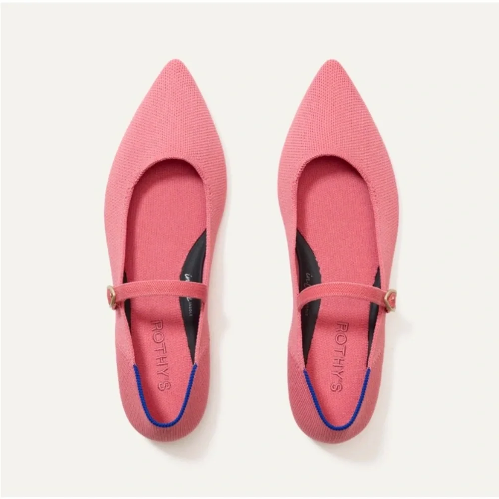 Rothy’s tulip pink May Jane ll flats sz 11 - Picture 3 of 15